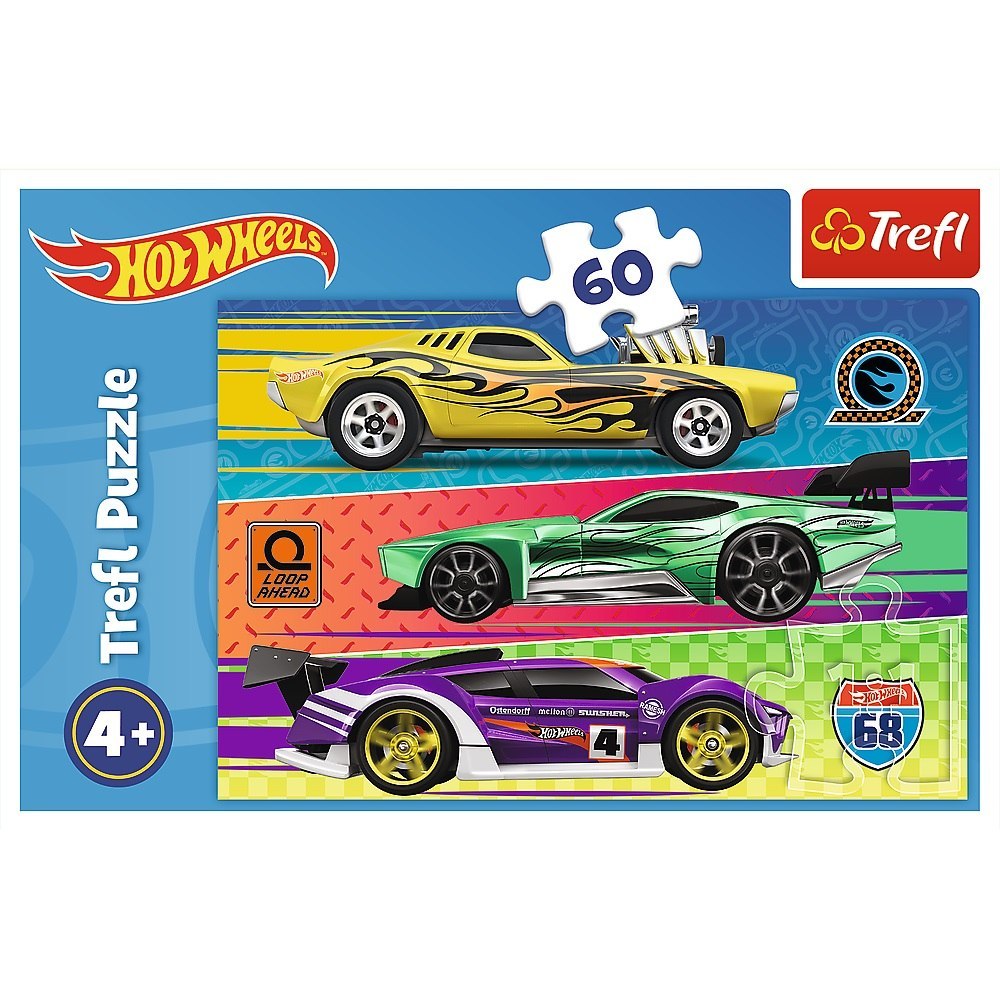 PUZZLE 60 PIECES HOT WHEELS TREFL RACE 17389 TR TREFL